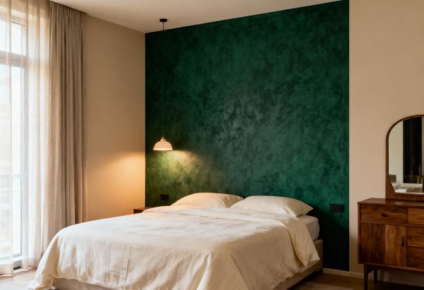 Акцентная стена в спальне: материалы и идеи оформления